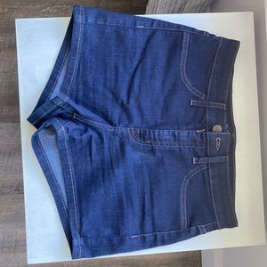 High rise jean shorts